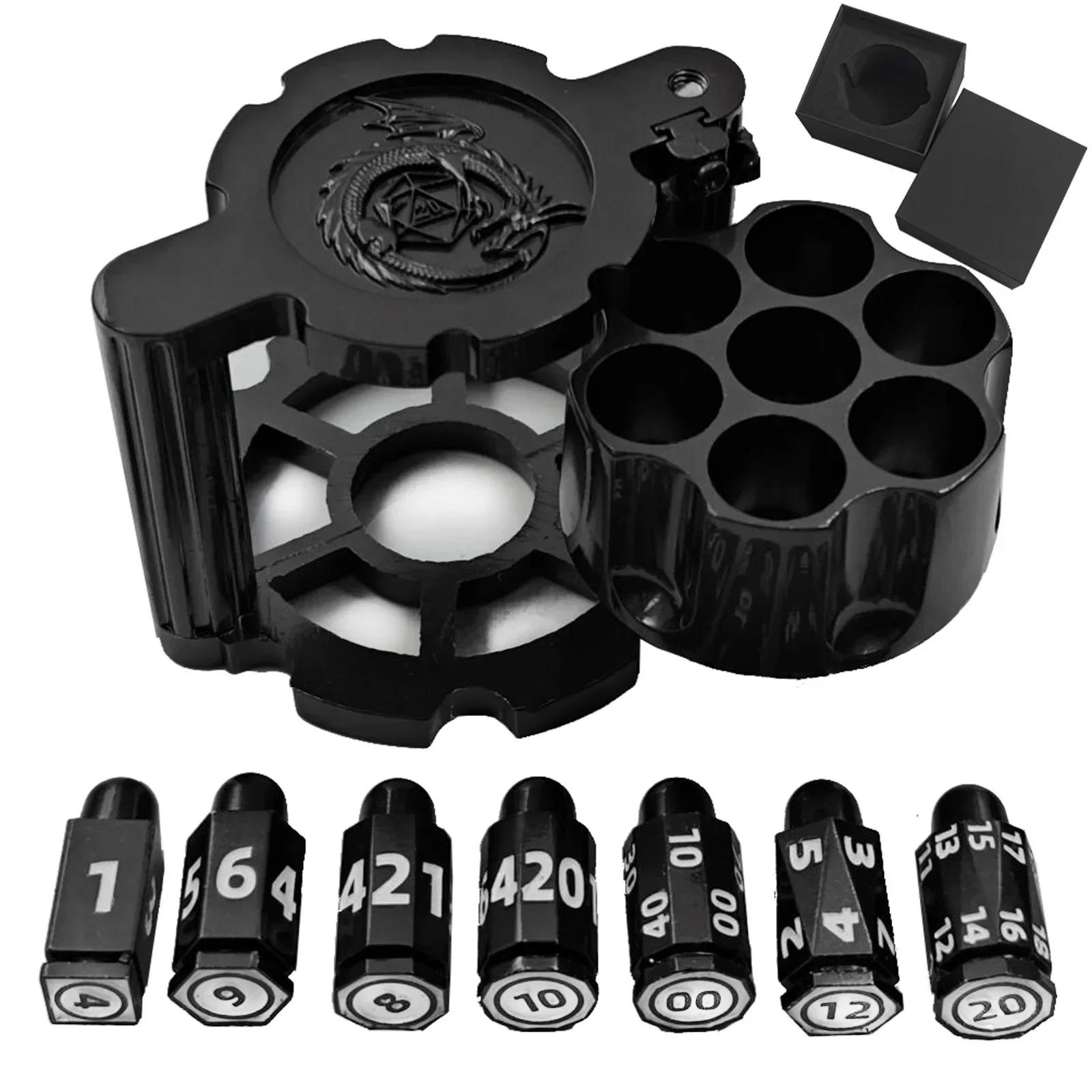 Gyro Metal Revolver Bullet Dice Set Dice Cthulhu Board Game Dice Zinc Alloy Entertainment Reunion Drinking Board Game
Gyro Metal Revolver Bullet Dice Set Dice Cthulhu Board Game Dice Zinc Alloy Entertainment Reunion Drinking Board Game