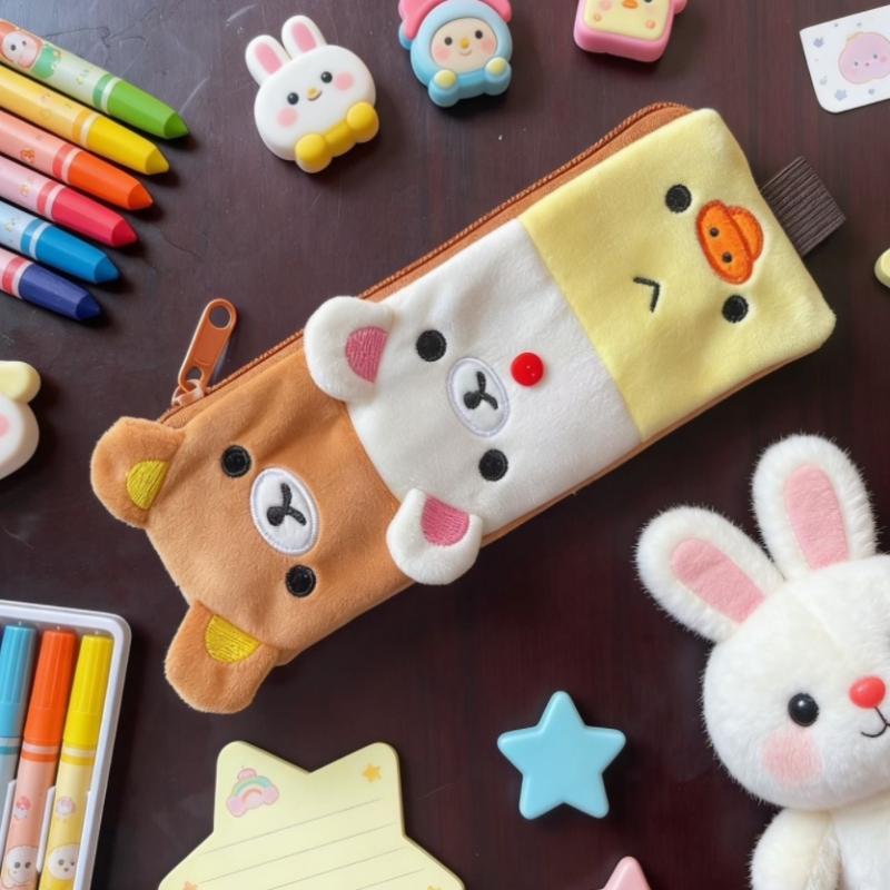 Cartoon Pen Bag Pencil Case Student Stationery Bags Organizer Cartoon Easy Bear Long Plush Storage Pencil Bag
Cartoon Pen Bag Pencil Case Student Stationery Bags Organizer Cartoon Easy Bear Long Plush Storage Pencil Bag