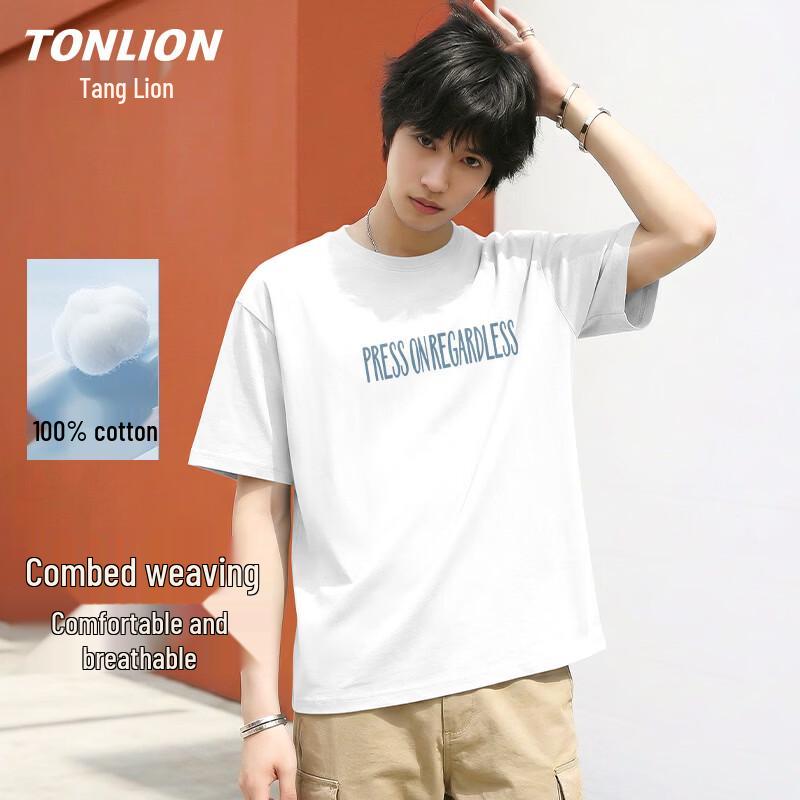 TonLion Men s Summer Pure Cotton Short Sleeve T-Shirt 3XL
TonLion Men s Summer Pure Cotton Short Sleeve T-Shirt 3XL