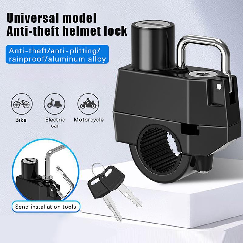 22-28Mm Universal Motorcycle Helmet Pipe Clamp Hook Lock With 2 Keys+Installation Tool For Bike Moto Scooters Anti Theft Padlock чорний
22-28Mm Universal Motorcycle Helmet Pipe Clamp Hook Lock With 2 Keys+Installation Tool For Bike Moto Scooters Anti Theft Padlock чорний