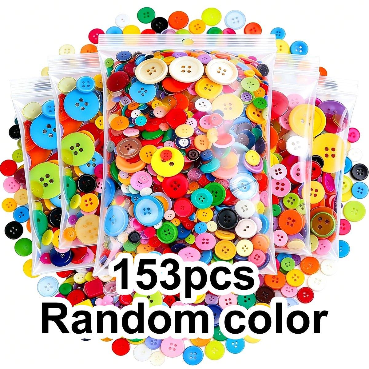153pcs Color Round Plastic Buttons - 0.7-2.5cm Assorted Sizes for DIY Crafts, Sewing & Knitting Projects, Household Sewing ZSY
153pcs Color Round Plastic Buttons - 0.7-2.5cm Assorted Sizes for DIY Crafts, Sewing & Knitting Projects, Household Sewing ZSY