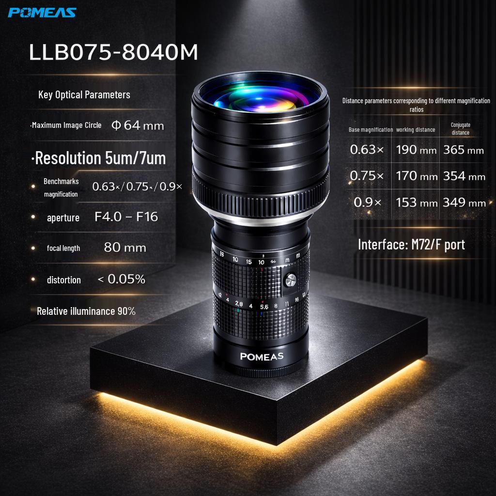 80mm Focal Length Zoom F-Mount Industrial Line Scan M72 Lens for Machine Vision, Large Field Detection. Customized Option
80mm Focal Length Zoom F-Mount Industrial Line Scan M72 Lens for Machine Vision, Large Field Detection. Customized Option