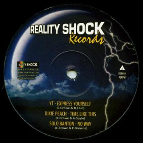12inch Record YT; DIXIE PEACH; SOLO BANTON / DEAD - Express Yourself; Time Like This; N RSR010 Reality Shock 2011 UK Reggae, Ska & Dub
12inch Record YT; DIXIE PEACH; SOLO BANTON / DEAD - Express Yourself; Time Like This; N RSR010 Reality Shock 2011 UK Reggae, Ska & Dub