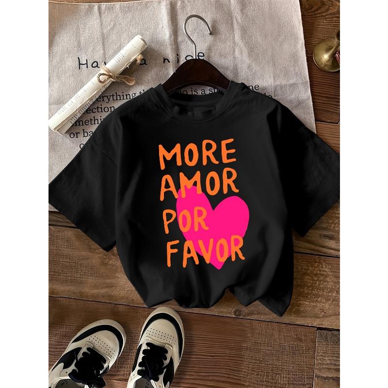 Women S and Unisex Spanish Short Sleeve T-Shirt | More Amor Por Favor Heart Pattern, Soft Breathable Lightweight Casual Crew Neck Shirt, 4XL чорний
Women S and Unisex Spanish Short Sleeve T-Shirt | More Amor Por Favor Heart Pattern, Soft Breathable Lightweight Casual Crew Neck Shirt, 4XL чорний