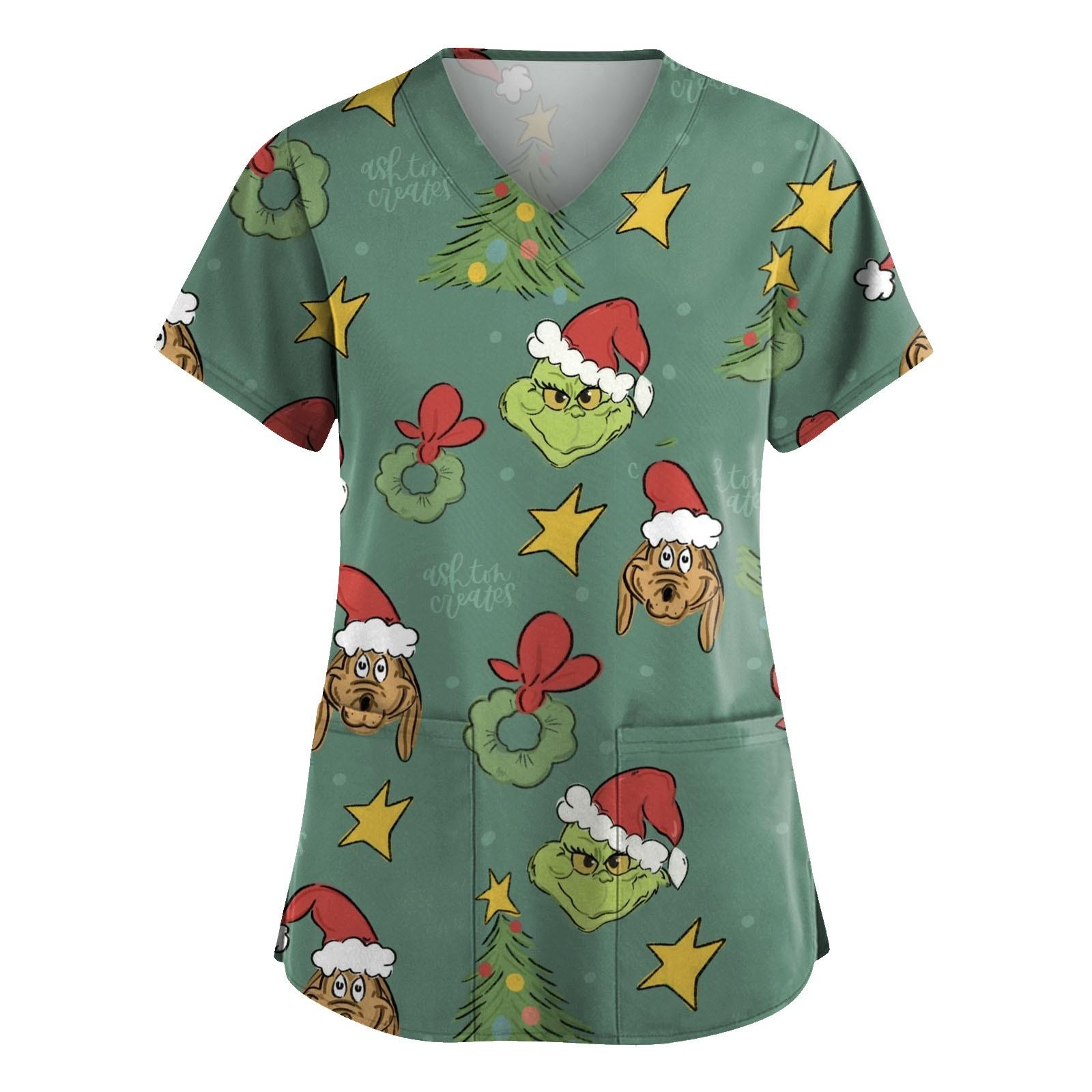 Ladies Short Sleeve Cross Defoliation Print V Neck Print Pocket Top XXXXL
Ladies Short Sleeve Cross Defoliation Print V Neck Print Pocket Top XXXXL