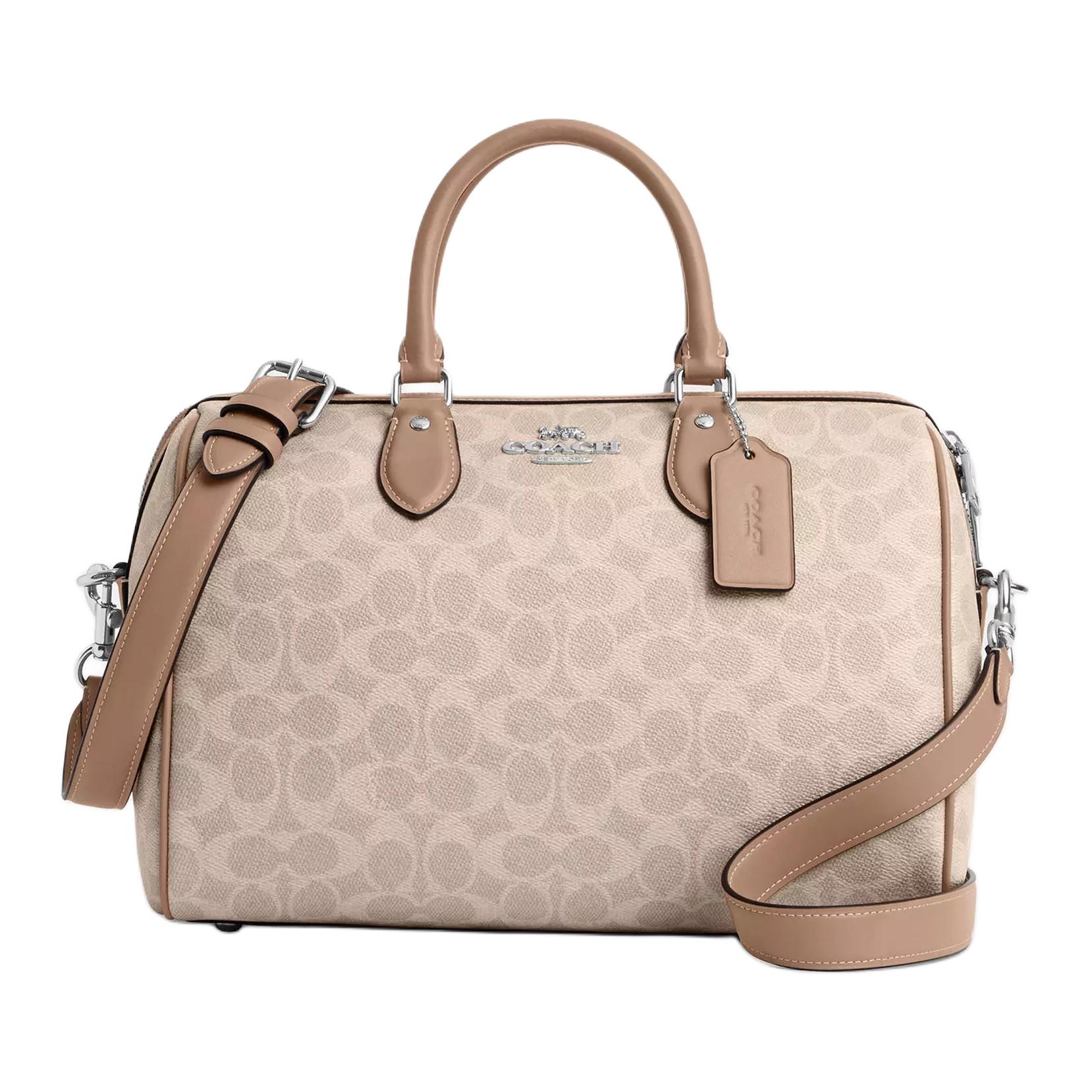 Coach Rowan 30 Gold Logo Zipper Closure Coated Canvas Crossbody Shoulder Tote Bag Large Women Bags Beige CV959-SVPWH Basic Set (Bag+Dust Bag)
Coach Rowan 30 Gold Logo Zipper Closure Coated Canvas Crossbody Shoulder Tote Bag Large Women Bags Beige CV959-SVPWH Basic Set (Bag+Dust Bag)