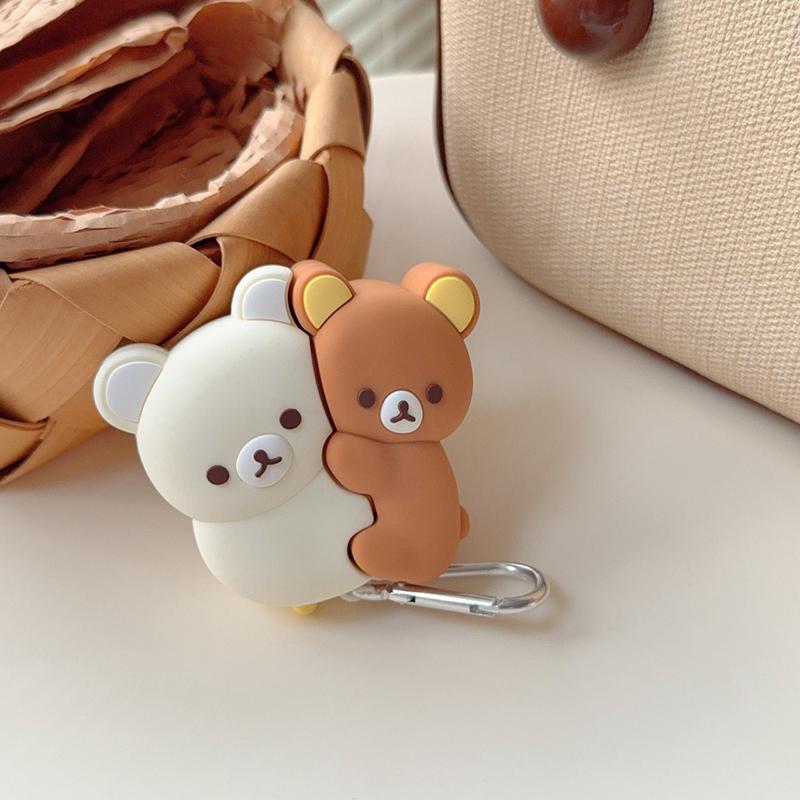 Cute Hug Brown White Bear Silicone Bluetooth Earphone Case Cartoon Protective Case For Airpods Universal 1 2 3 4 Pro/Pro2
Cute Hug Brown White Bear Silicone Bluetooth Earphone Case Cartoon Protective Case For Airpods Universal 1 2 3 4 Pro/Pro2