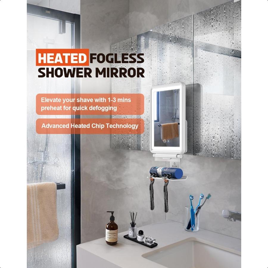 Зеркало для душа с подогревом Fogl для бритья 3 цвета с регулируемой яркостью Зеркало для душа Fogl Перезаряжаемое Зеркало для бритья с защитой от запотевания с подставкой для бритвы United States
Зеркало для душа с подогревом Fogl для бритья 3 цвета с регулируемой яркостью Зеркало для душа Fogl Перезаряжаемое Зеркало для бритья с защитой от запотевания с подставкой для бритвы United States