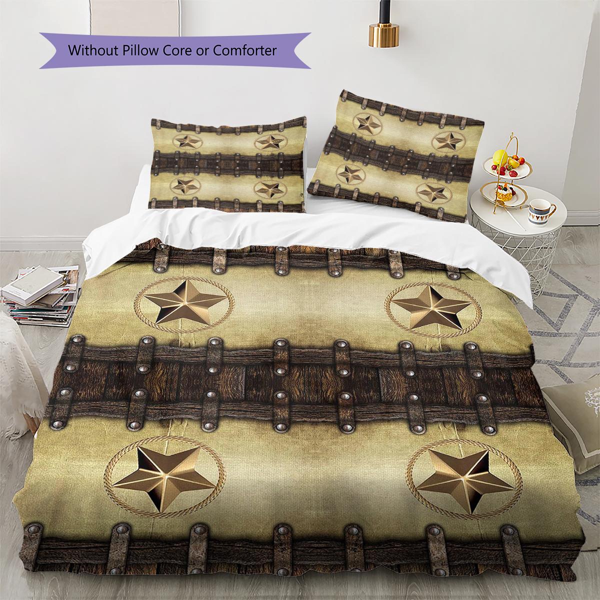 Western Texas Pattern Bedding Quilt Set Quilt Cover Pillowcase Home Decoration Birthday Gift (1 * duvet cover + 2 * pillowcase, without core) 135x200cm
Western Texas Pattern Bedding Quilt Set Quilt Cover Pillowcase Home Decoration Birthday Gift (1 * duvet cover + 2 * pillowcase, without core) 135x200cm