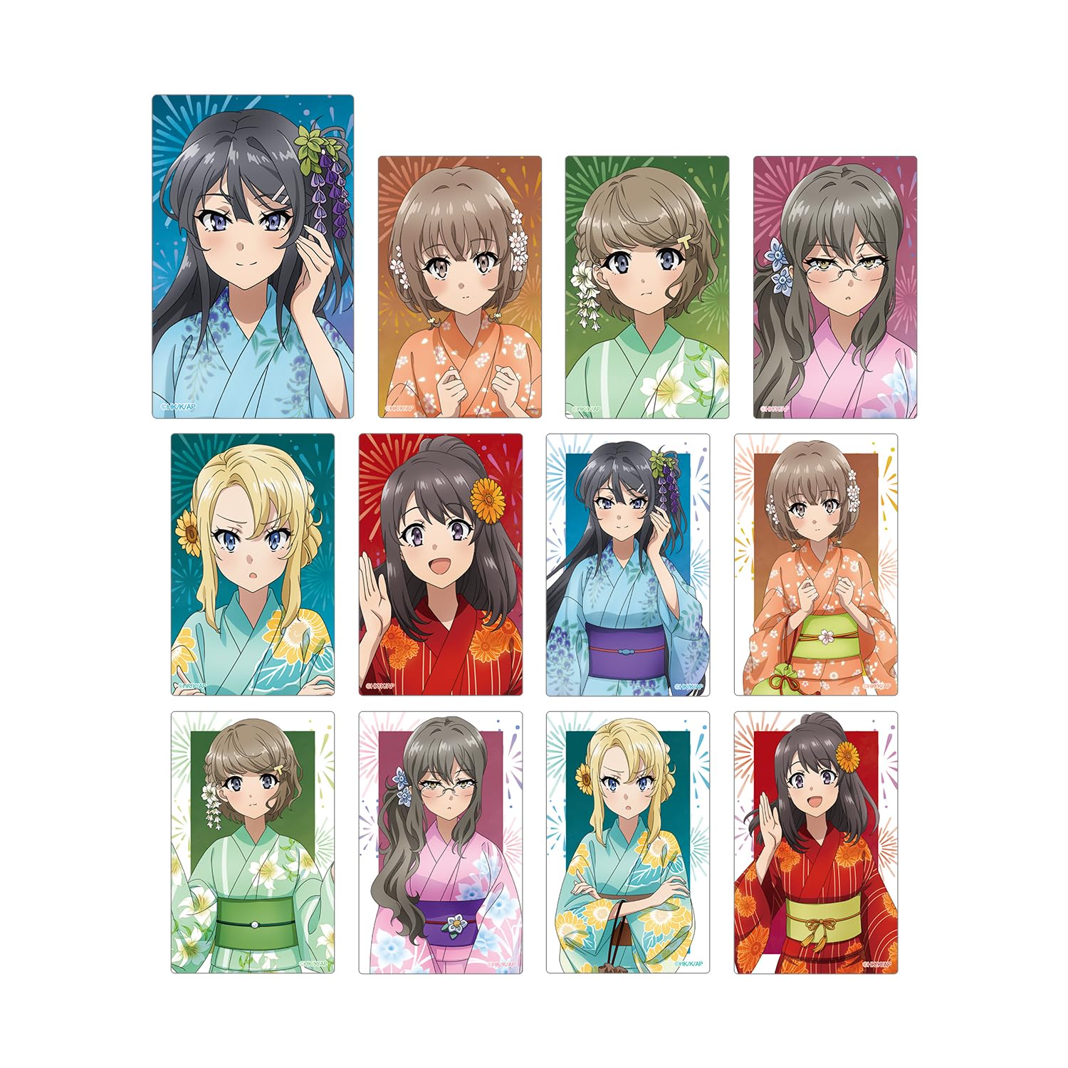 Rascal Does Not Dream of Going Out Sister Original illustration Yukata Trading card stickers Box of 12 ver.
Rascal Does Not Dream of Going Out Sister Original illustration Yukata Trading card stickers Box of 12 ver.