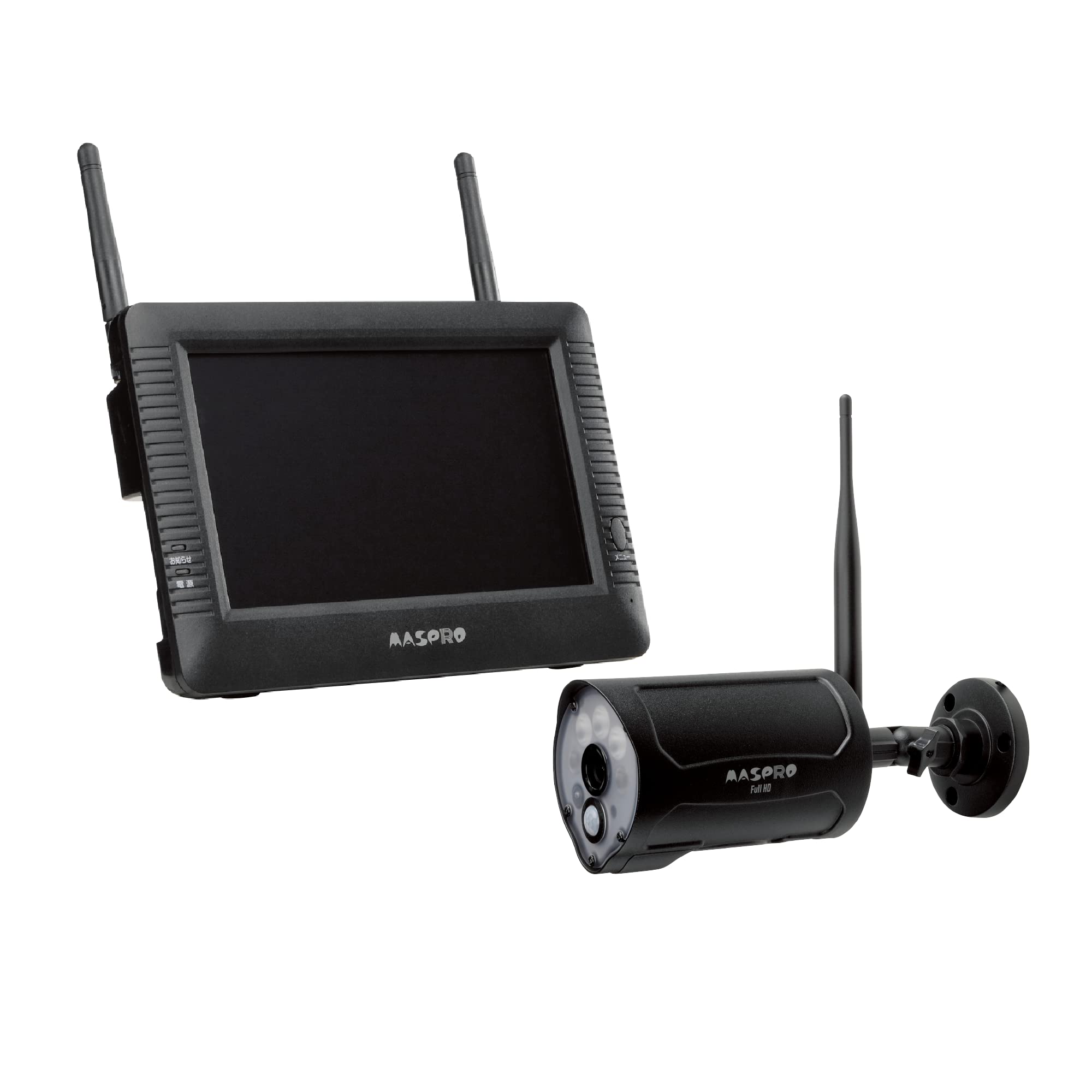 MASPRO Монітор Бездротовий HD Камера Набір WHCBL7ML & чорний
MASPRO Монітор Бездротовий HD Камера Набір WHCBL7ML & чорний