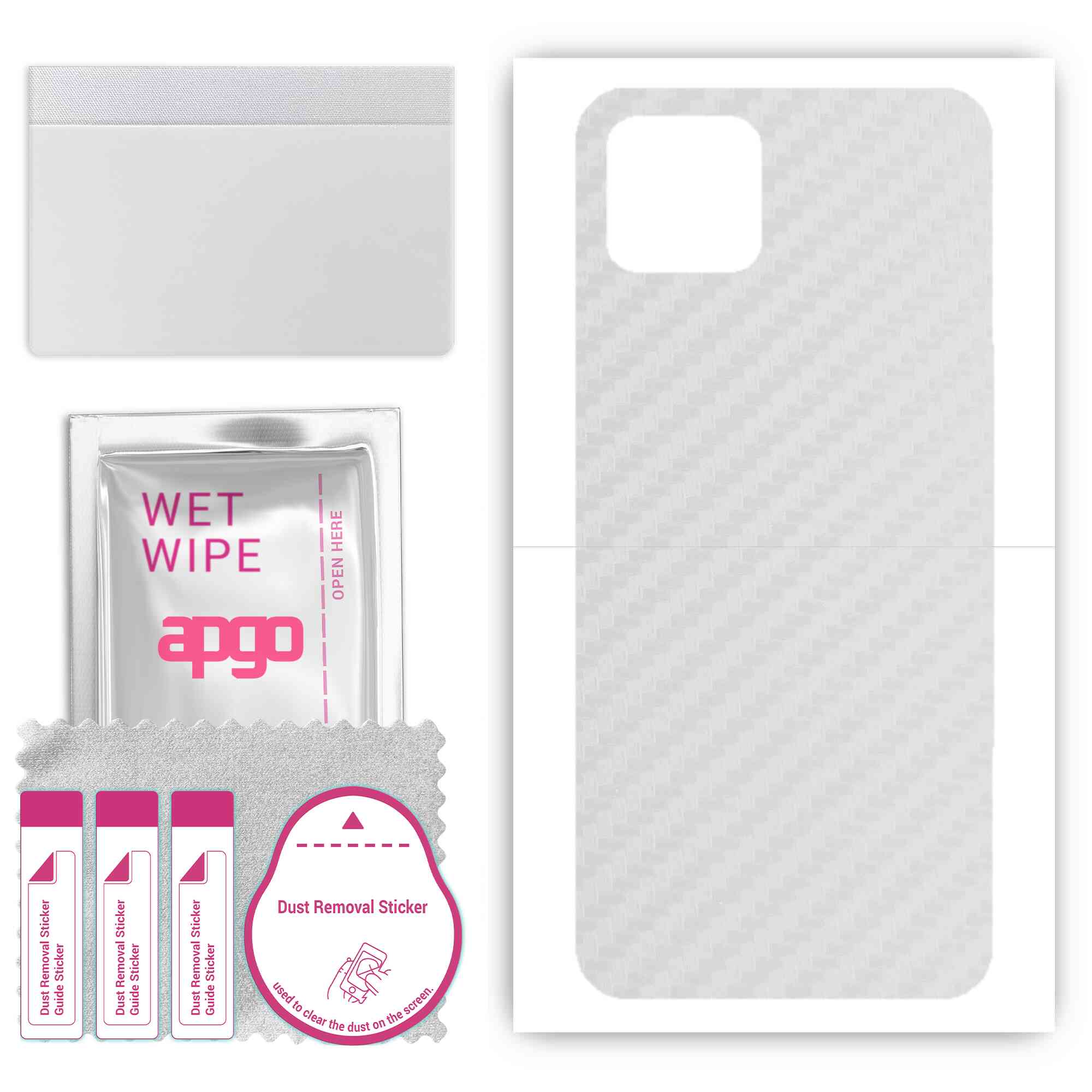 apgo Protective Skin Sticker for the back compatible with Google Pixel 4, Wrap Film, Foil, Vinyl - Pattern Transparent Carbon
apgo Protective Skin Sticker for the back compatible with Google Pixel 4, Wrap Film, Foil, Vinyl - Pattern Transparent Carbon