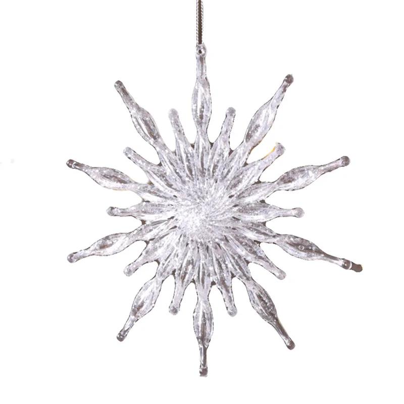 Christmas Snowflake Piece Xmas Tree Pendants Noel Crystal Deer Wreath Hanging Ornaments Merry Christma Decor for Home
Christmas Snowflake Piece Xmas Tree Pendants Noel Crystal Deer Wreath Hanging Ornaments Merry Christma Decor for Home
