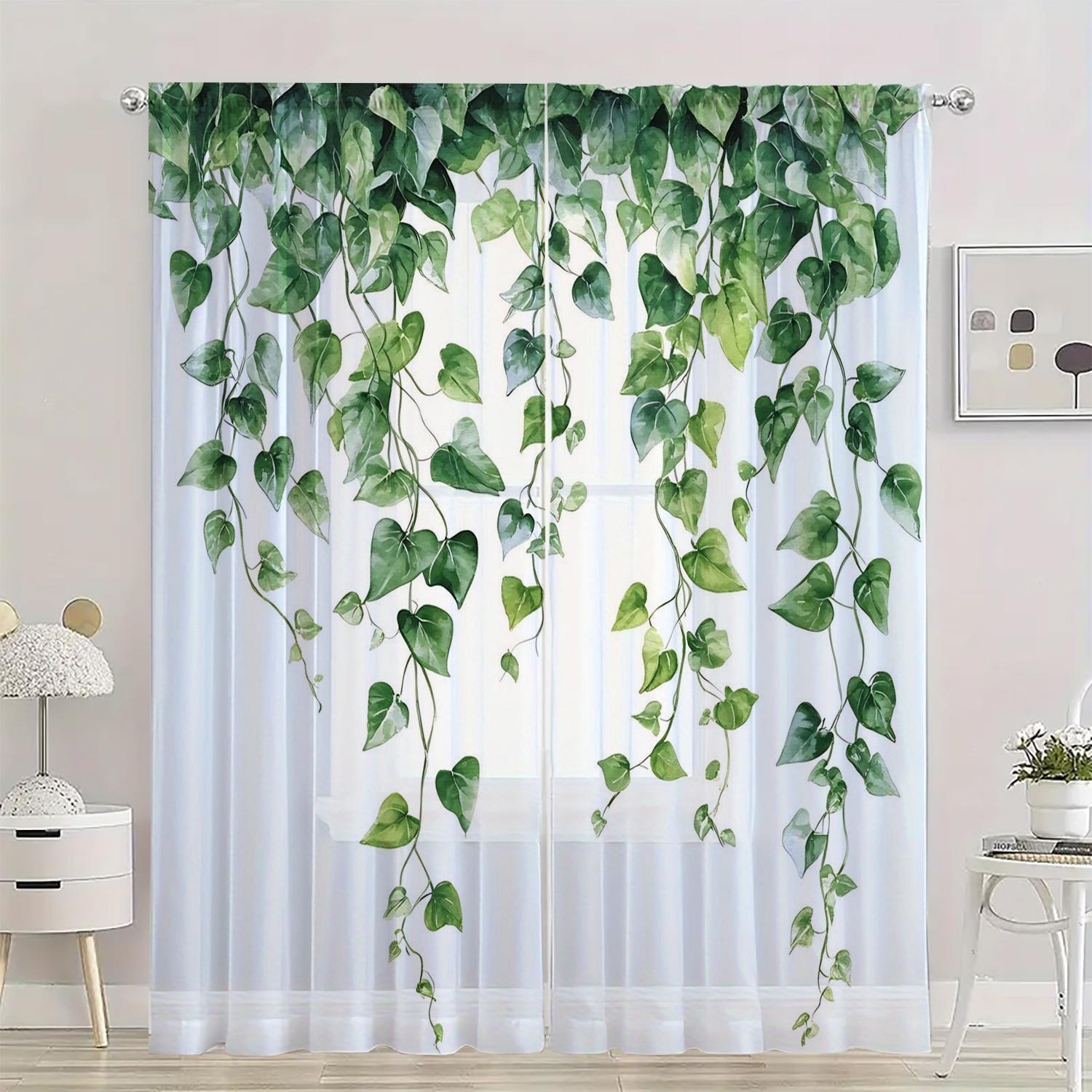 2 pieces HD digital Green Vine Leaves printed window screen home decor style decoration living room bedroom rod 100*130 HOOK 1pcs
2 pieces HD digital Green Vine Leaves printed window screen home decor style decoration living room bedroom rod 100*130 HOOK 1pcs