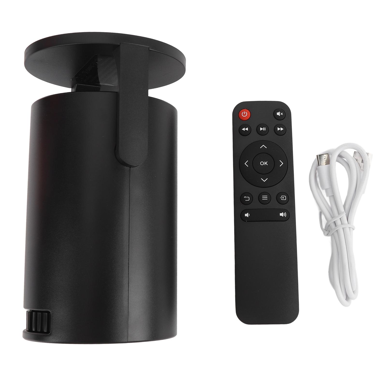 Portable Projector with Wireless Fidelity 1080P 270 Degree Adjustable USB TV Sticks Video Movie Projector for PC Smartphone чорний
Portable Projector with Wireless Fidelity 1080P 270 Degree Adjustable USB TV Sticks Video Movie Projector for PC Smartphone чорний