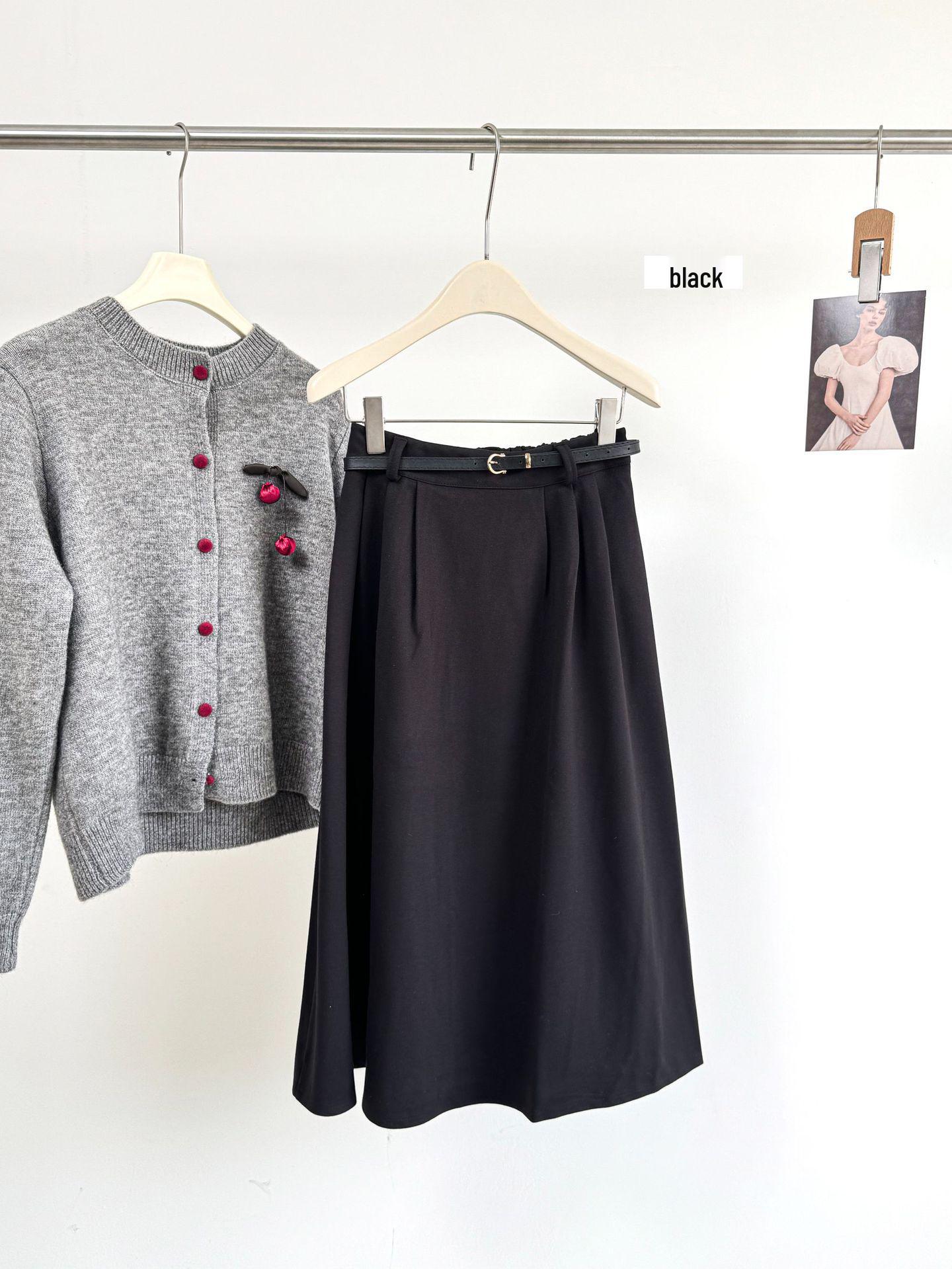 Melaleuca Korean Style A-Line Wool Pleated Skirt - High Waist, Elastic, Mid-Length, Autumn/Winter One Size
Melaleuca Korean Style A-Line Wool Pleated Skirt - High Waist, Elastic, Mid-Length, Autumn/Winter One Size