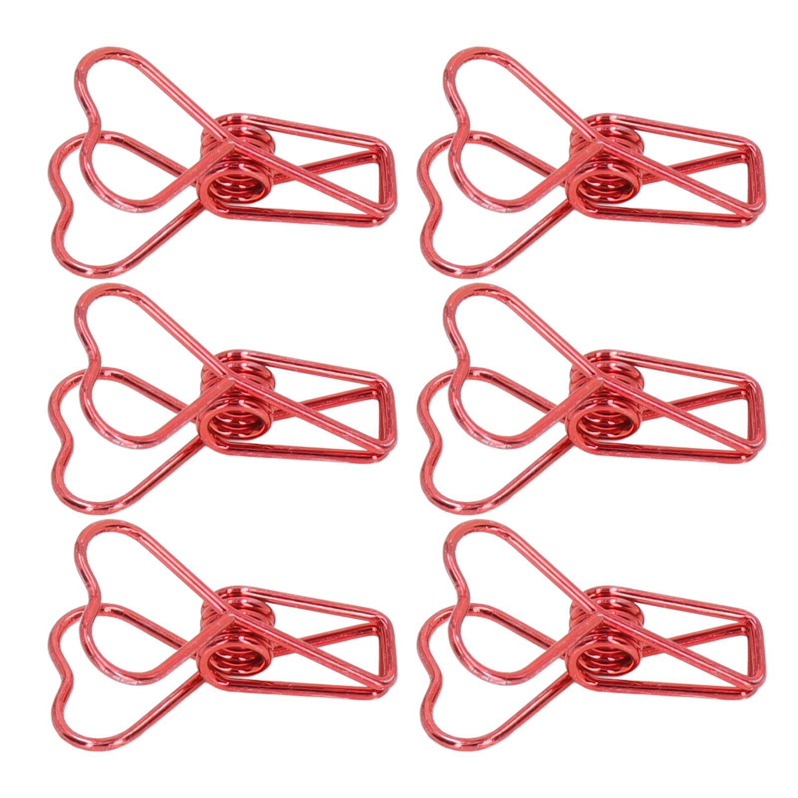 100Pcs Clips Metal Heart Shape Hollow Small Clips for Documents Certificates Tickets
100Pcs Clips Metal Heart Shape Hollow Small Clips for Documents Certificates Tickets