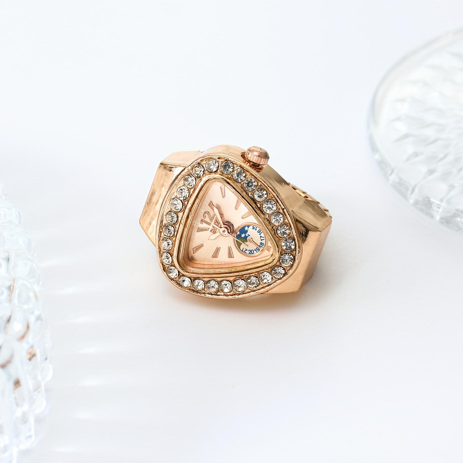 1pc Ring Watch Triangle New Retro Pocket Watch Fashion Trend Mini Finger Watch Ring Watch Real Watch Can See Time помаранчевий
1pc Ring Watch Triangle New Retro Pocket Watch Fashion Trend Mini Finger Watch Ring Watch Real Watch Can See Time помаранчевий