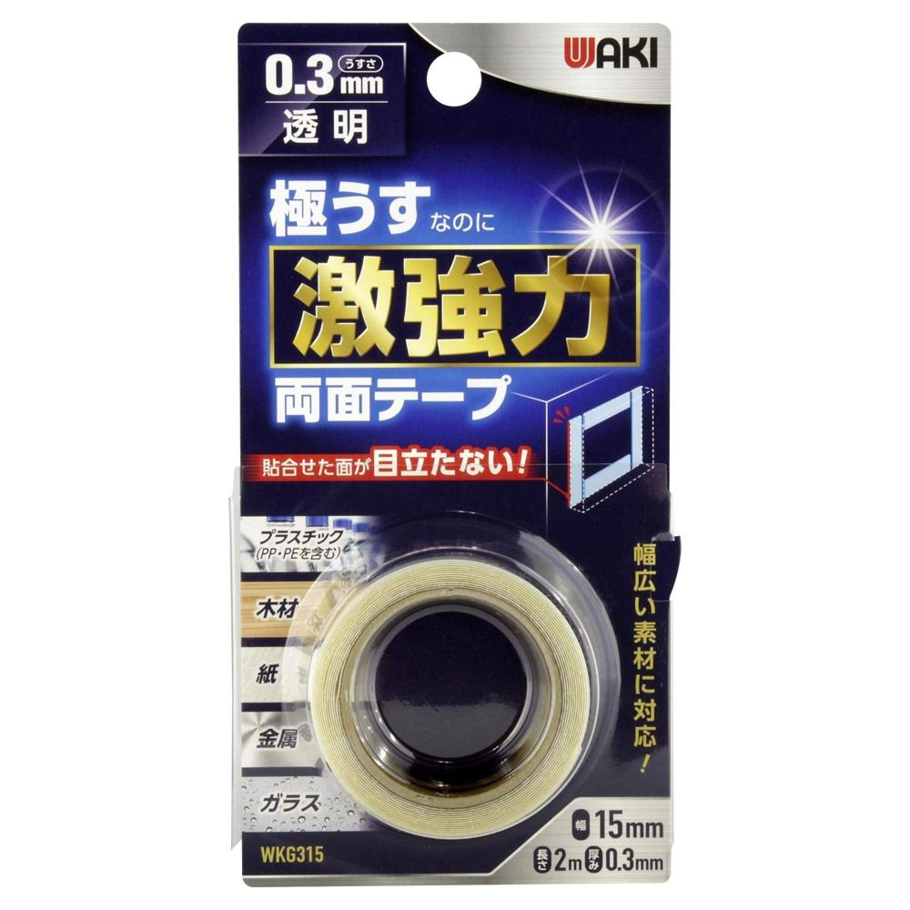 Wake Sangyo Super Thin Strong Double-Sided Tape Transparent Thickness 0.3 x Width 15 mm Length 2 m Glass Plate Woodworking Work WKG315
Wake Sangyo Super Thin Strong Double-Sided Tape Transparent Thickness 0.3 x Width 15 mm Length 2 m Glass Plate Woodworking Work WKG315