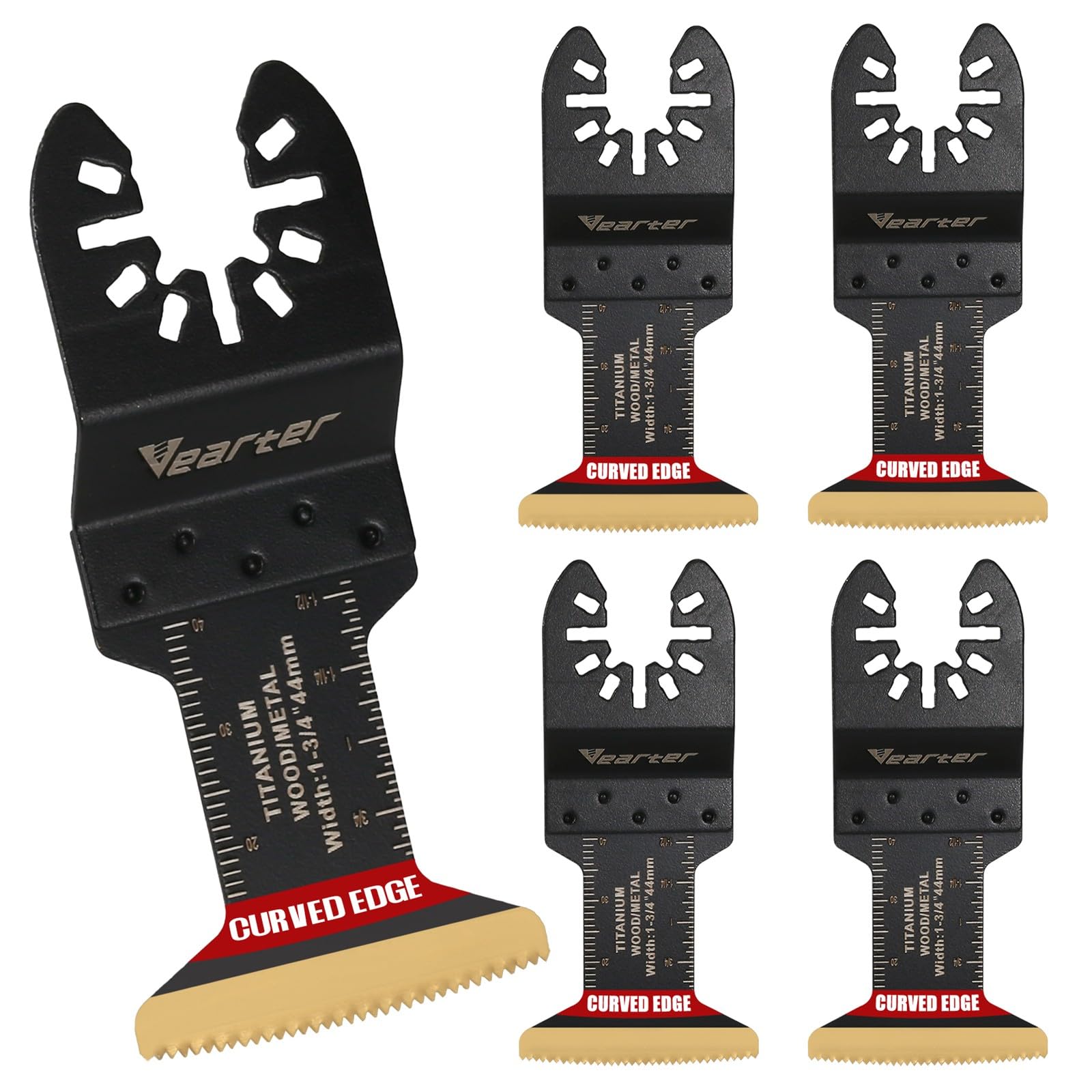 Vearter 44mm Replacement Blades for Serrated Long Replacement Quick Release Kit for Cutting Metal and Wood 5-Piece Multi-Tool Metal, Titanium, чорний
Vearter 44mm Replacement Blades for Serrated Long Replacement Quick Release Kit for Cutting Metal and Wood 5-Piece Multi-Tool Metal, Titanium, чорний