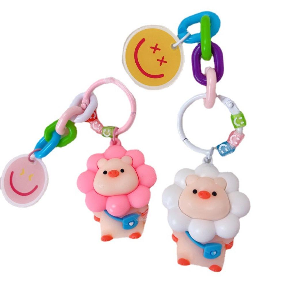 Bag Pendants Cute Girls Sunflower Pig Keychain Backpack Keyring Piggy Doll Keyrings Car Key Pendant
Bag Pendants Cute Girls Sunflower Pig Keychain Backpack Keyring Piggy Doll Keyrings Car Key Pendant