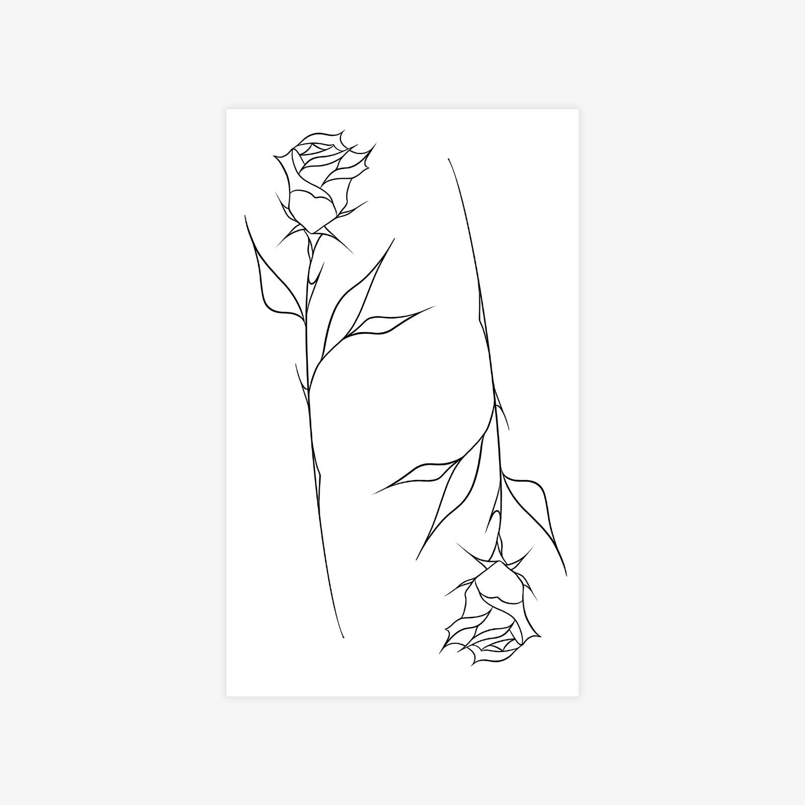 High sense of simplicity, fashion and beauty, retro other side flower tattoo sticker 9*15
High sense of simplicity, fashion and beauty, retro other side flower tattoo sticker 9*15