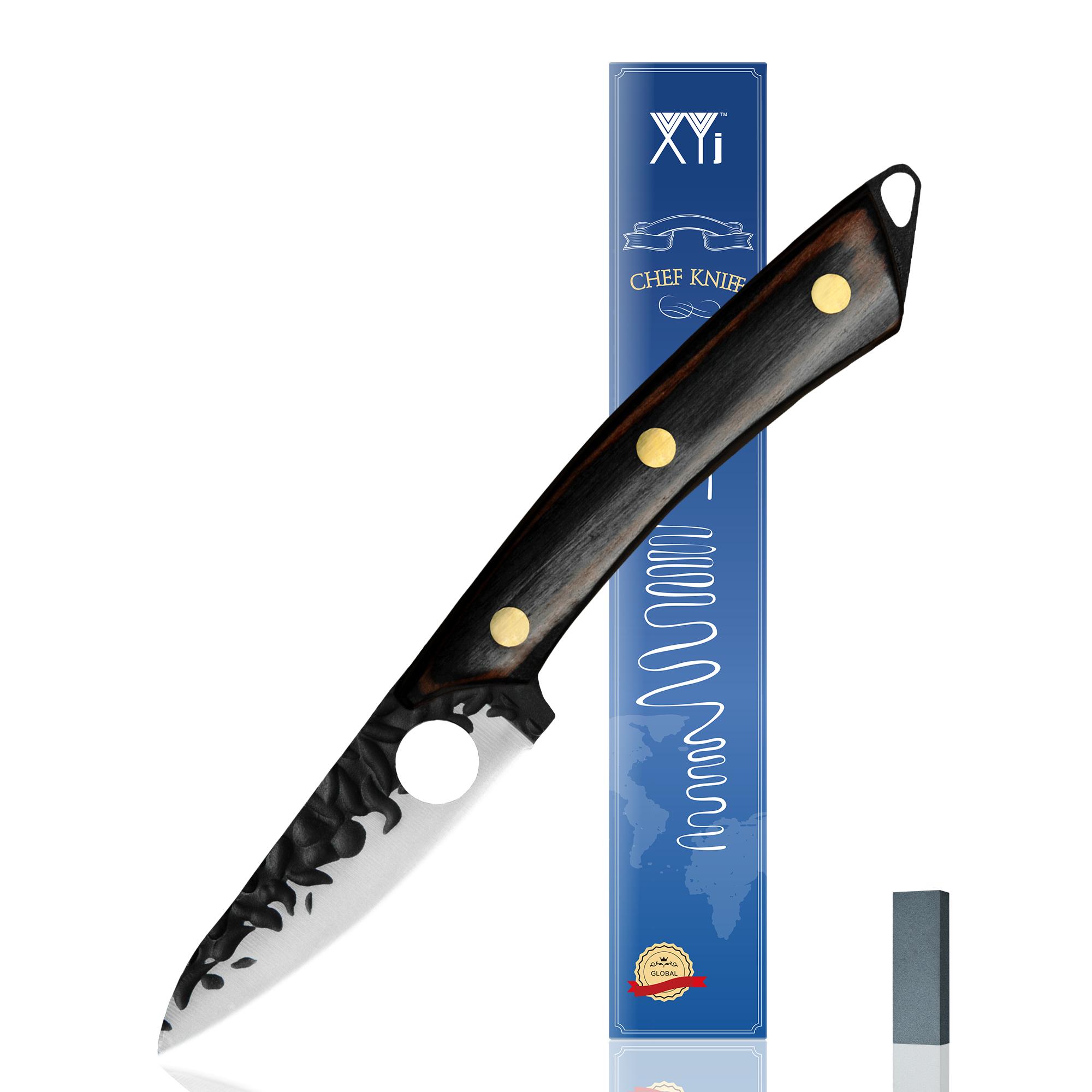 XYj Кованый 5-дюймовый нож Santoku Высокоуглеродистая сталь Филе Ножи Full Tang Мясо Тесак Деревянная ручка Сербский нож с подарочной коробкой
XYj Кованый 5-дюймовый нож Santoku Высокоуглеродистая сталь Филе Ножи Full Tang Мясо Тесак Деревянная ручка Сербский нож с подарочной коробкой