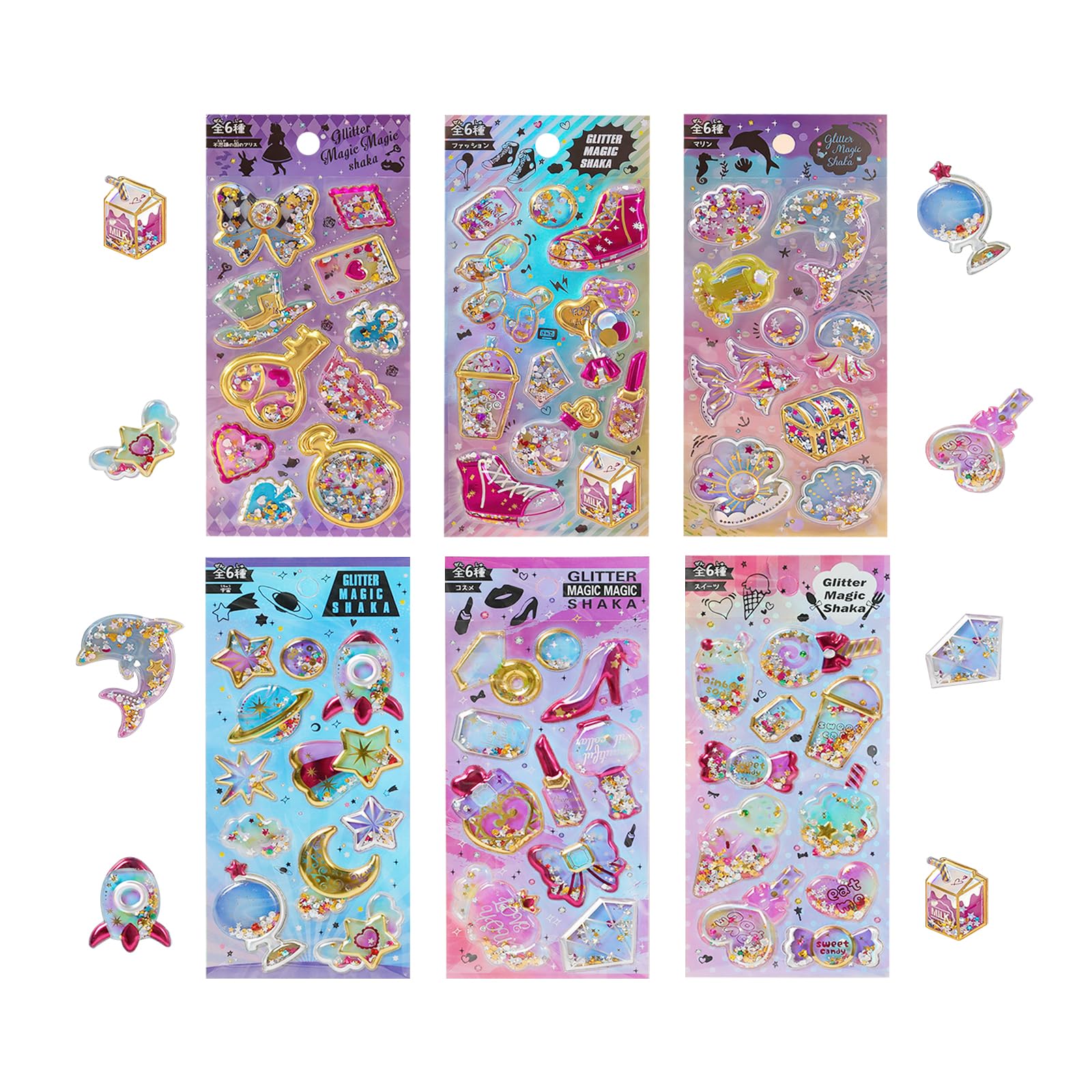 Cloud View Glitter Shake Shaker Stickers 6 Types Puffy 3D Cute Notebook Photo Album Luggage Calendar Phone Stationery Decoration Kids Girls
Cloud View Glitter Shake Shaker Stickers 6 Types Puffy 3D Cute Notebook Photo Album Luggage Calendar Phone Stationery Decoration Kids Girls