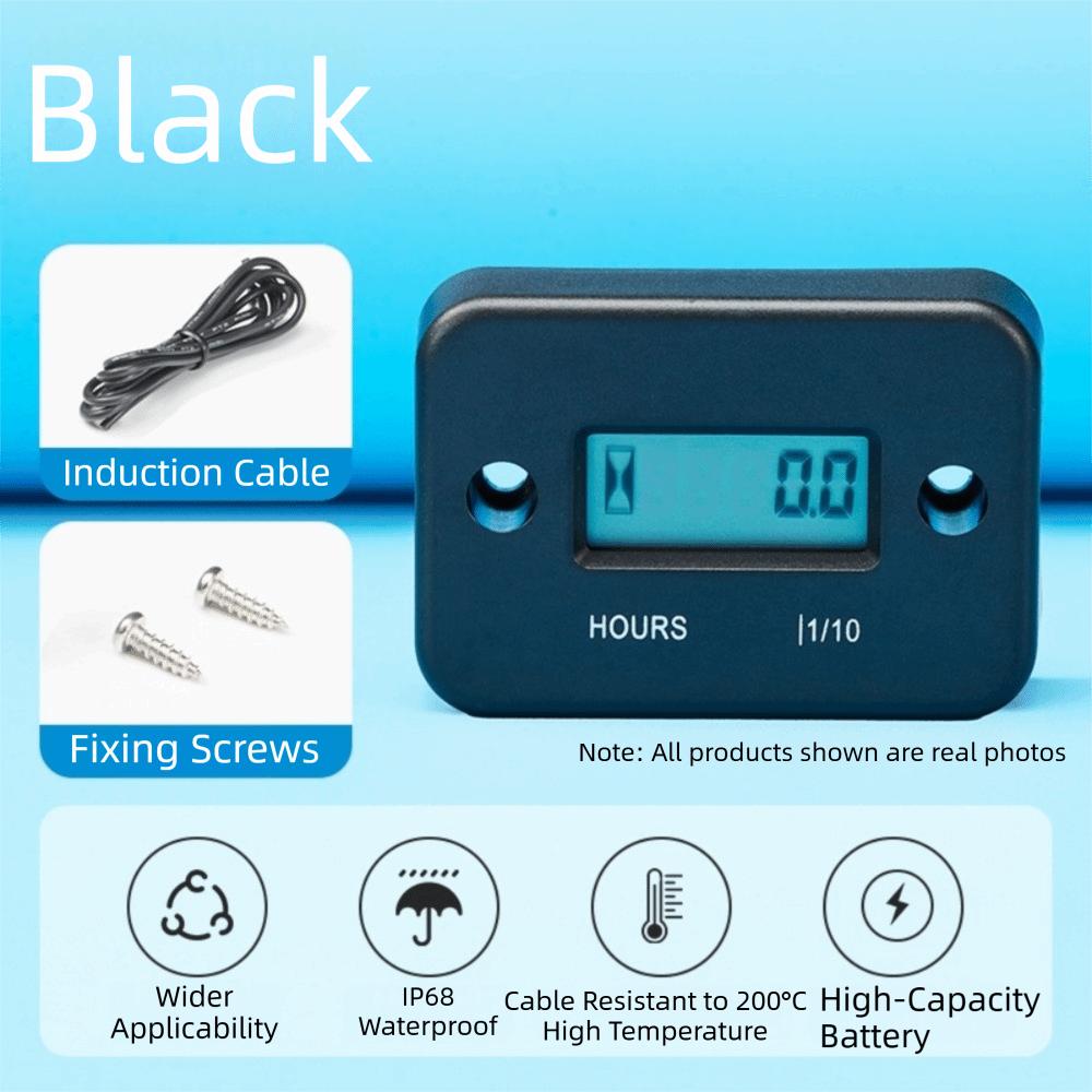 IP68 Waterproof Inductive Timer LCD Display Digital Time Gauge Engine Hour Meter Gasoline Engine
IP68 Waterproof Inductive Timer LCD Display Digital Time Gauge Engine Hour Meter Gasoline Engine