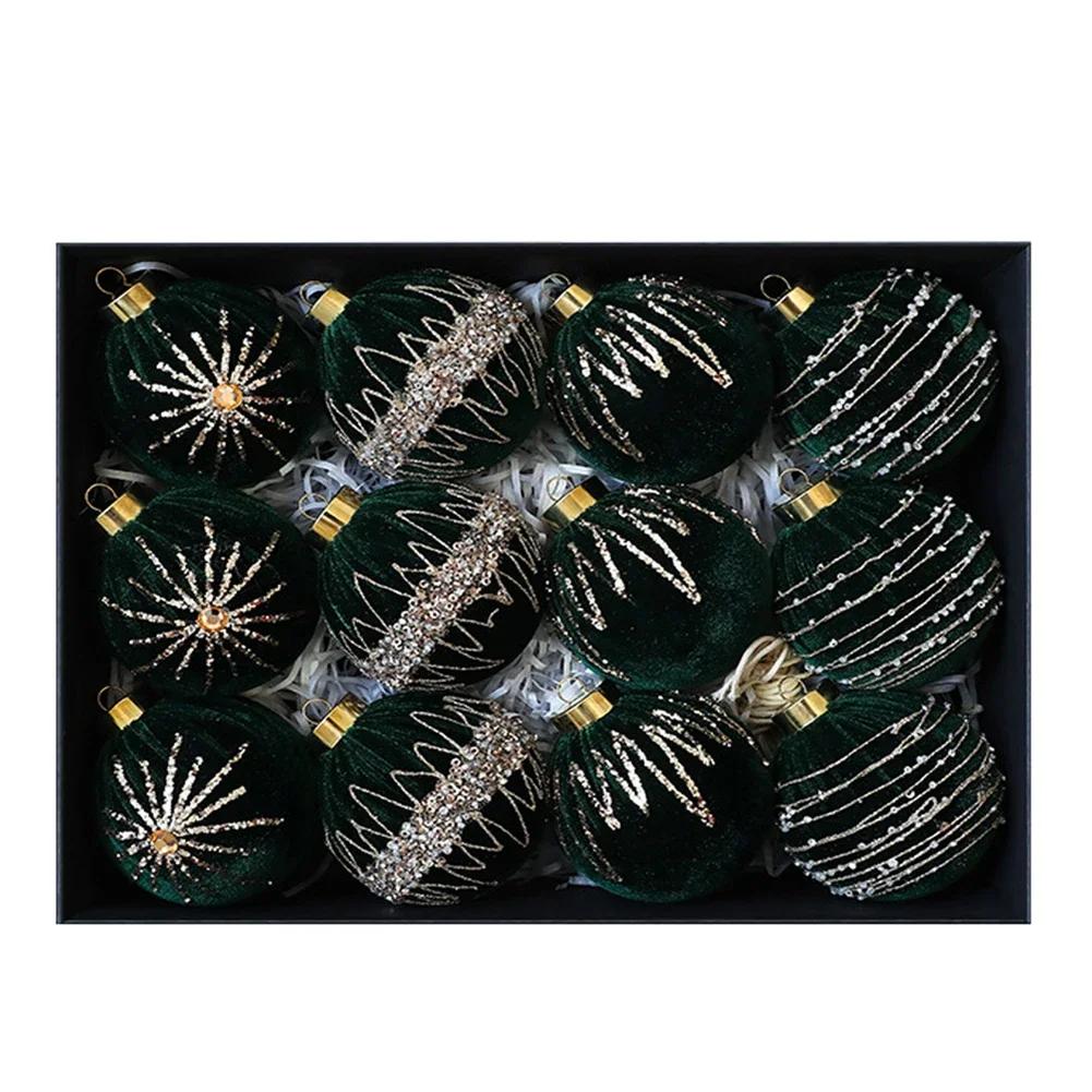 Christmas Ball Ornaments Flocked Tree Decorations 8cm Ornament Size Complete Ornament Set Complete Ornament Set Furniture 8cm темно-зелений колір
Christmas Ball Ornaments Flocked Tree Decorations 8cm Ornament Size Complete Ornament Set Complete Ornament Set Furniture 8cm темно-зелений колір