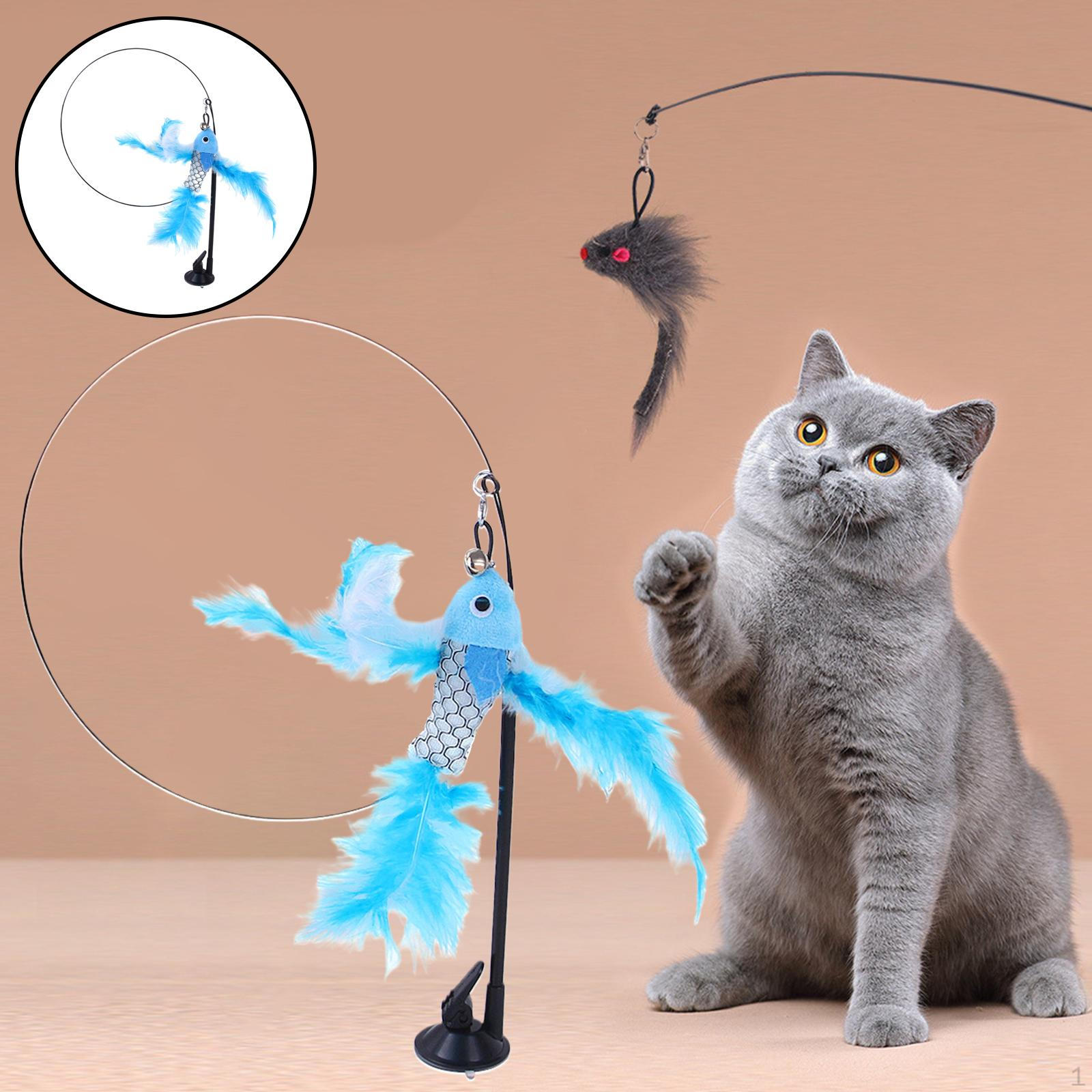 Funny cat Toys Teaser Hand-held Pet Feather Toy for Kitten Scratching Training Tool Blue flying fish
Funny cat Toys Teaser Hand-held Pet Feather Toy for Kitten Scratching Training Tool Blue flying fish