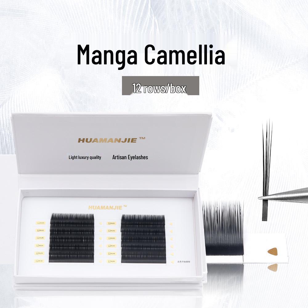 12 Rows/Box Manga Camellia Eyelashes - 0.05 Soft Single Root, 0.07 Dense Multi-take, Undispersed Grafted Root Box 0.07 B
12 Rows/Box Manga Camellia Eyelashes - 0.05 Soft Single Root, 0.07 Dense Multi-take, Undispersed Grafted Root Box 0.07 B