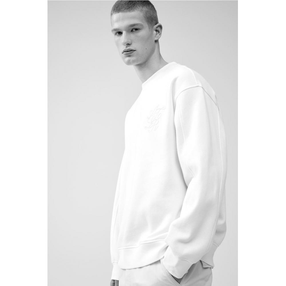 HM Толстовка свободного покроя с аппликацией кремового цвета 
HM Толстовка свободного покроя с аппликацией кремового цвета