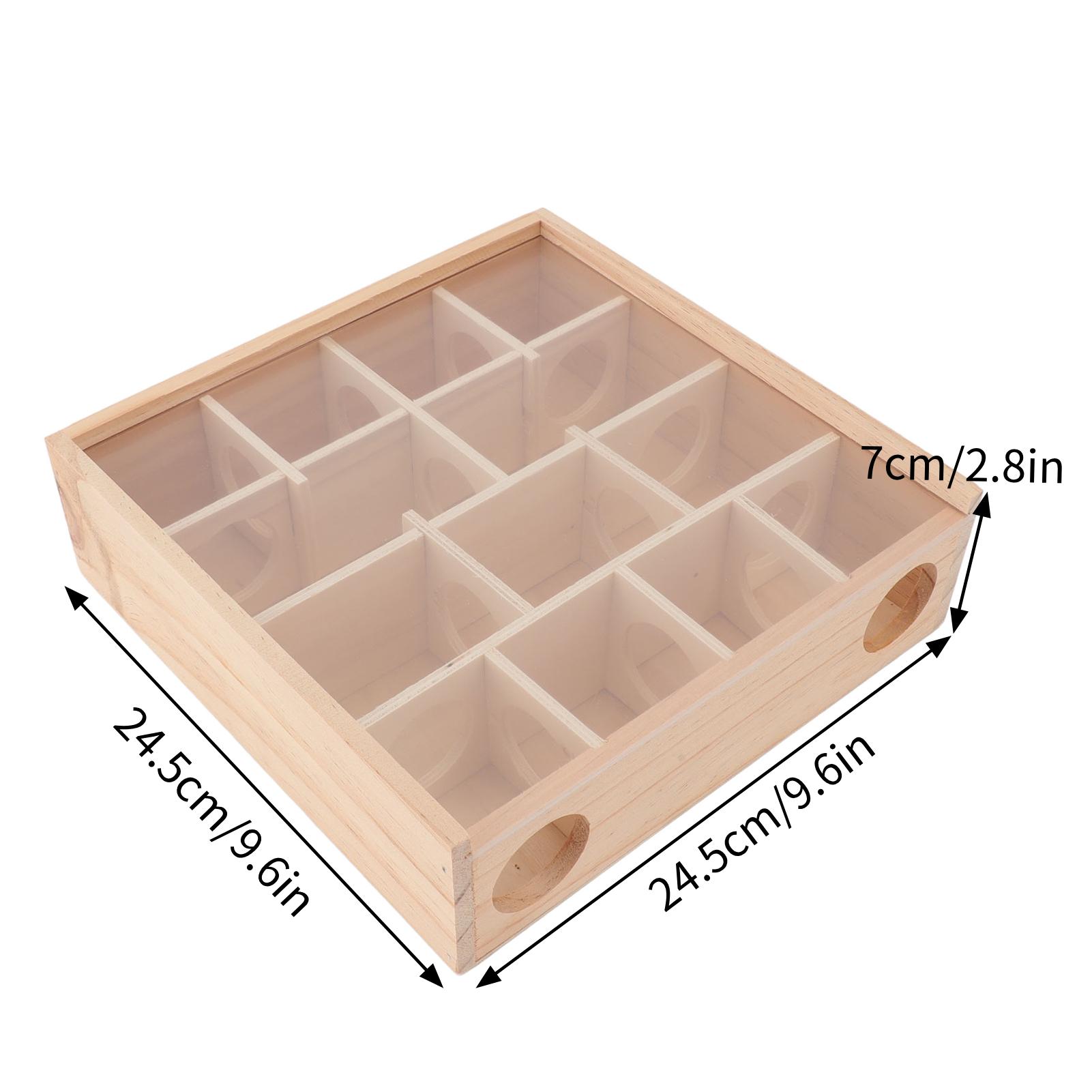 Hamster Tunnel Maze with Cover Wooden Interactive Hamster Hideout Tunnel Exploration Toy for Mice Small Gerbil Hamsters
Hamster Tunnel Maze with Cover Wooden Interactive Hamster Hideout Tunnel Exploration Toy for Mice Small Gerbil Hamsters