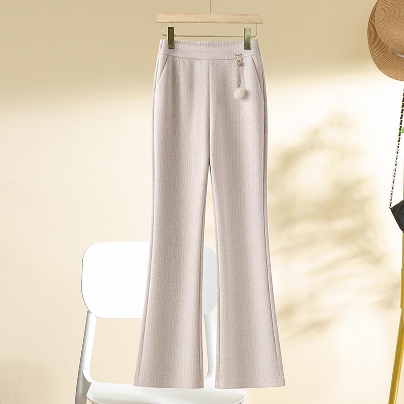 Khaki Women s Wool Flared Pants - Autumn Winter 2024, High Waist, Slimming, Casual Draping Trousers. Size 29 (115-125 lbs)
Khaki Women s Wool Flared Pants - Autumn Winter 2024, High Waist, Slimming, Casual Draping Trousers. Size 29 (115-125 lbs)