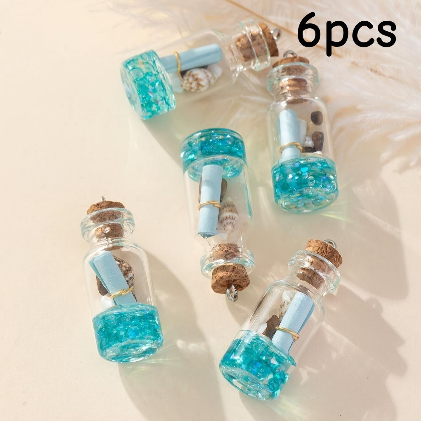 6 drifting glass bottle pendants, ing bottle accessories, suitable for jewelry making DIY handmade necklaces, earrings acces 6pcs
6 drifting glass bottle pendants, ing bottle accessories, suitable for jewelry making DIY handmade necklaces, earrings acces 6pcs