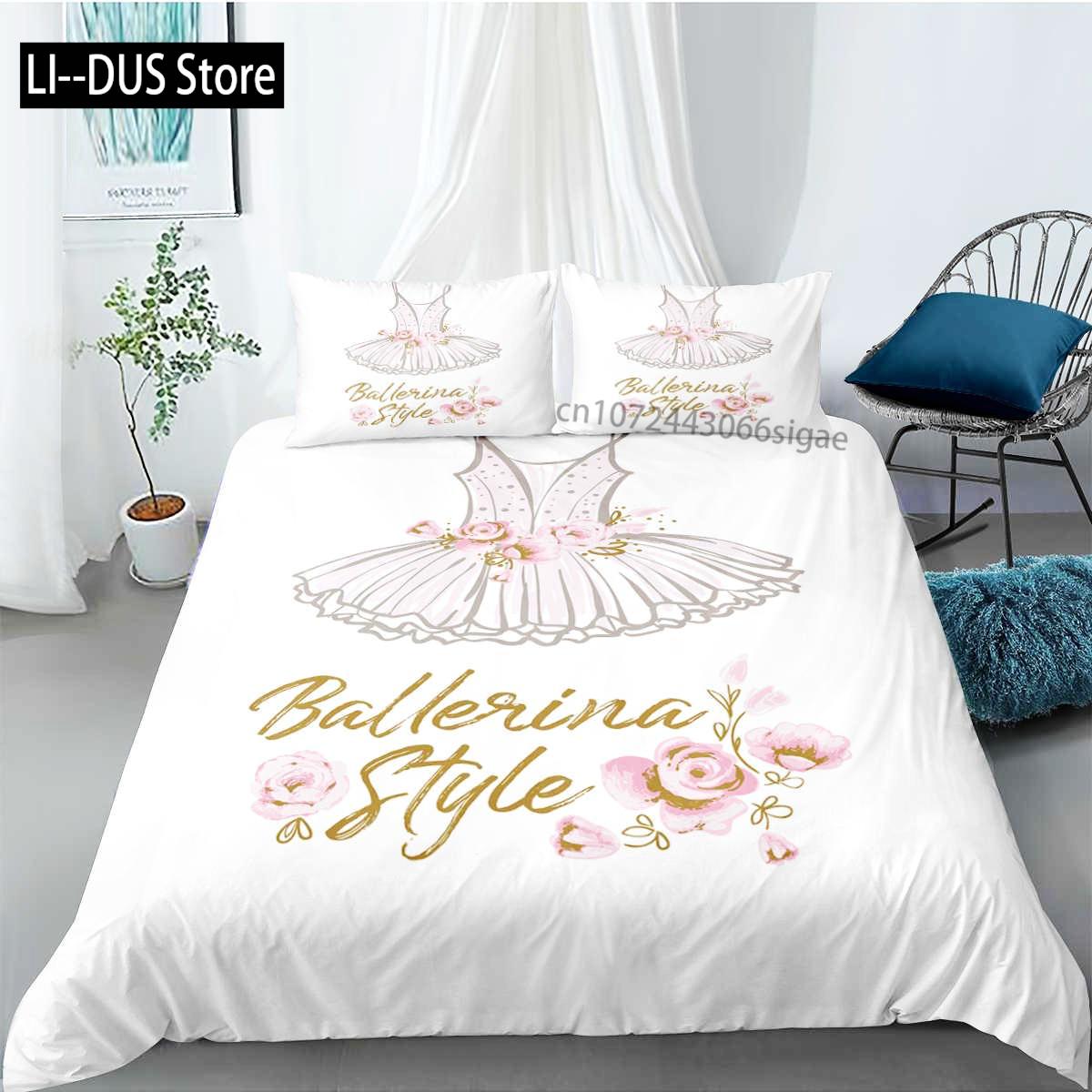 Ballet Duvet Cover Set King Microfiber Ballet Accessory Shoes Dress Bedding Set For Girls Rose Leaves Summer Style Quilt Cover EU single(135x200cm)
Ballet Duvet Cover Set King Microfiber Ballet Accessory Shoes Dress Bedding Set For Girls Rose Leaves Summer Style Quilt Cover EU single(135x200cm)