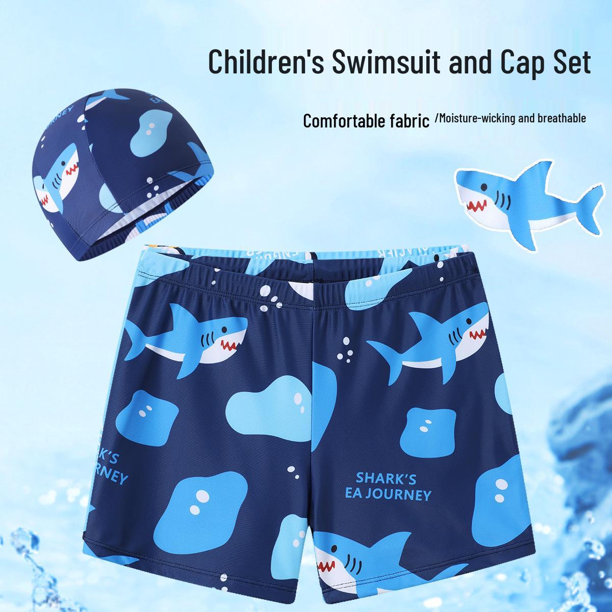 Kids Astronaut Swimsuit & Cap Set - Boys Swim Shorts and Flat-Legged Trunks XL for 30-40 lbs
Kids Astronaut Swimsuit & Cap Set - Boys Swim Shorts and Flat-Legged Trunks XL for 30-40 lbs