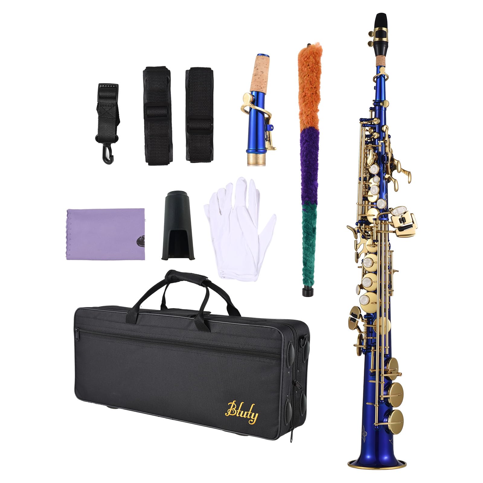 BCDYH Brass Straight Soprano Saxophone Saxophone Bb B Flat Woodwind Instrument For Students Beginners Professional Natural Shell Key Soprano
BCDYH Brass Straight Soprano Saxophone Saxophone Bb B Flat Woodwind Instrument For Students Beginners Professional Natural Shell Key Soprano