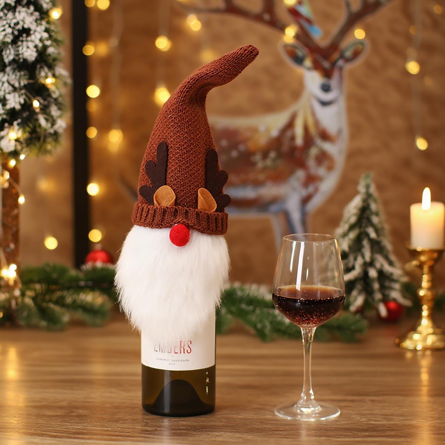 Christmas Wine Bottle Cover Set Rudolf Faceless Doll Wine Bottle Bags For Christmas Party Dinner Table Decorations New Year Gift
Christmas Wine Bottle Cover Set Rudolf Faceless Doll Wine Bottle Bags For Christmas Party Dinner Table Decorations New Year Gift