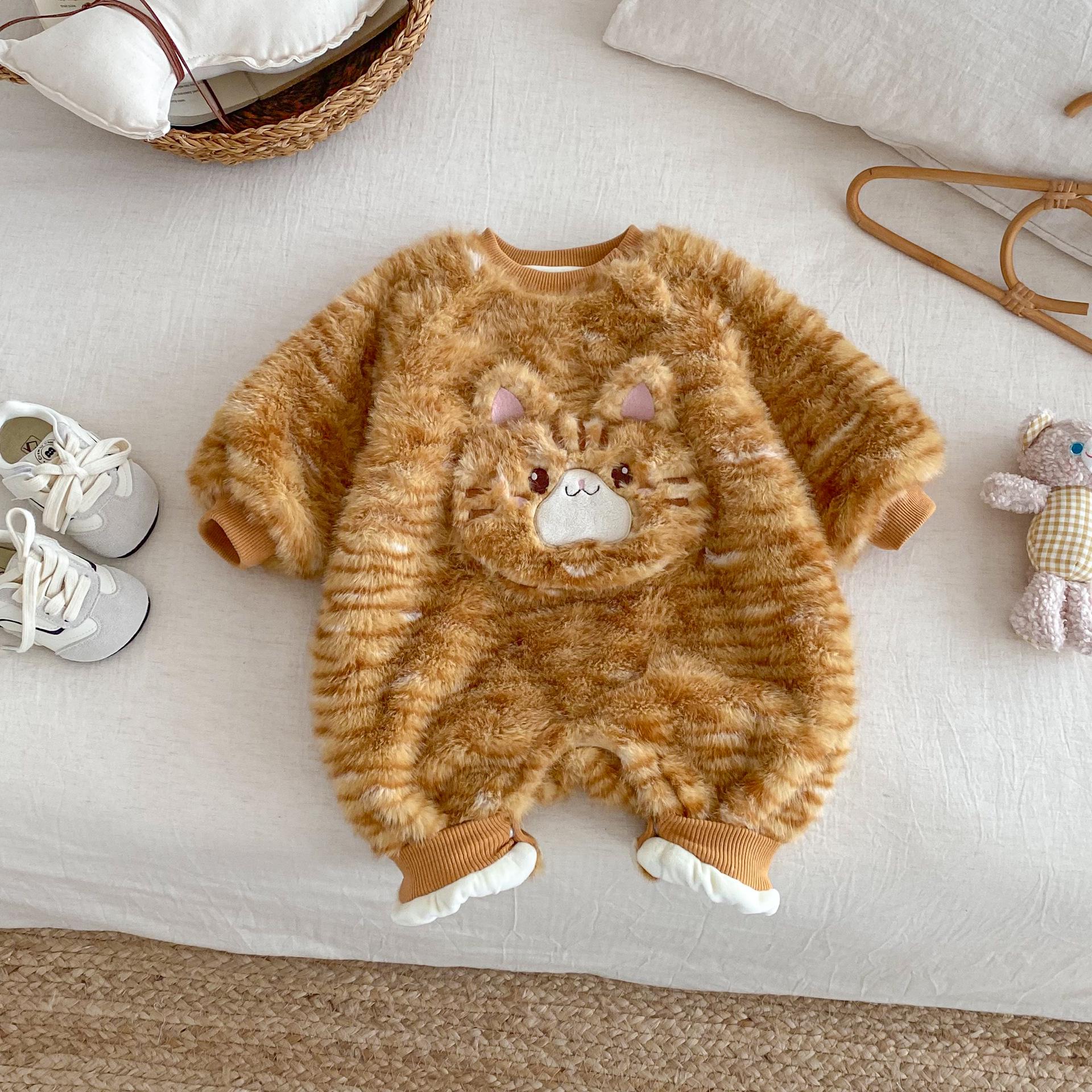 Korean Style Winter Baby Cat Romper with Plush Fleece 80 cm жовтий/бурштин
Korean Style Winter Baby Cat Romper with Plush Fleece 80 cm жовтий/бурштин