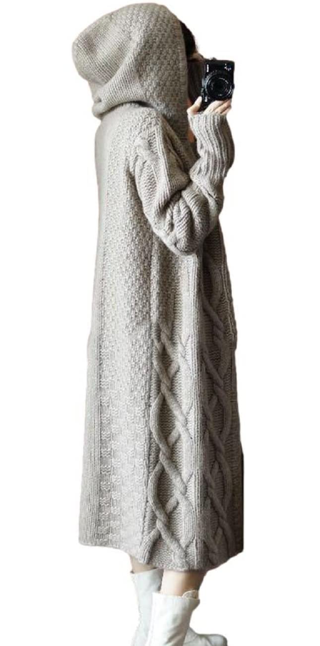 Hooded Long Bohemian Thick Cardigan Size 1/2plus Women s (Beige, M) бежевый
Hooded Long Bohemian Thick Cardigan Size 1/2plus Women s (Beige, M) бежевый