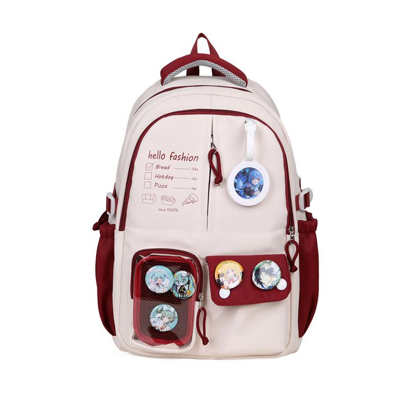 Cute backpack female high school college student Japanese and Korean version casual backpack fashionable new contrasting color large-capacity schoolba красный
Cute backpack female high school college student Japanese and Korean version casual backpack fashionable new contrasting color large-capacity schoolba красный