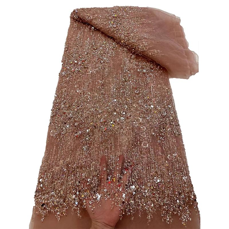 125x90cm Beaded Embroidery Tulle Mesh Lace Sequins Fabrics African Nigerian Lace Fabric for Sewing Wedding Dresses Party Dress 1 Yard
125x90cm Beaded Embroidery Tulle Mesh Lace Sequins Fabrics African Nigerian Lace Fabric for Sewing Wedding Dresses Party Dress 1 Yard