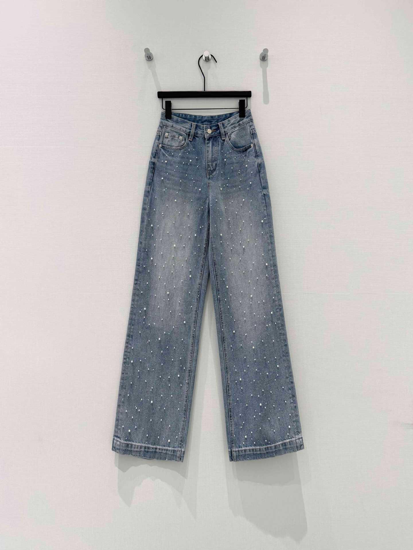 Women s High Waist Beaded Blue Wide Leg Jeans S синій
Women s High Waist Beaded Blue Wide Leg Jeans S синій