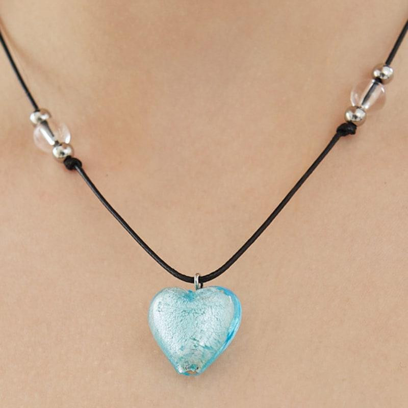 VVV Glass Big Heart String Necklace BLUE
VVV Glass Big Heart String Necklace BLUE