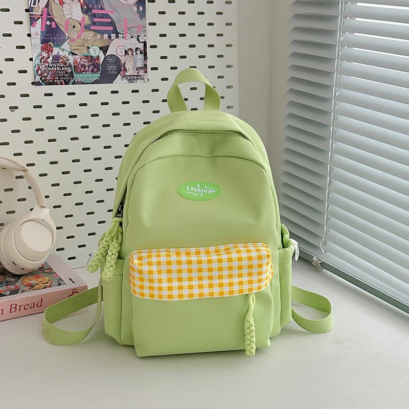 Свежий и милый клетчатый рюкзак конфетных цветов для учеников средней школы, повседневный и легкий рюкзак для покупок.
Свежий и милый клетчатый рюкзак конфетных цветов для учеников средней школы, повседневный и легкий рюкзак для покупок.