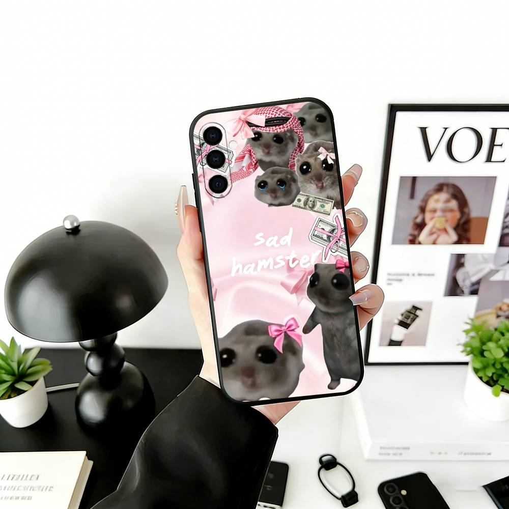 S-Sad H-Hamster Meme Phone Case For Samsung Galaxy A73,A72,A71,A70,A53,A52,A51,Soft Silicone Black Cover Samsung a21s
S-Sad H-Hamster Meme Phone Case For Samsung Galaxy A73,A72,A71,A70,A53,A52,A51,Soft Silicone Black Cover Samsung a21s
