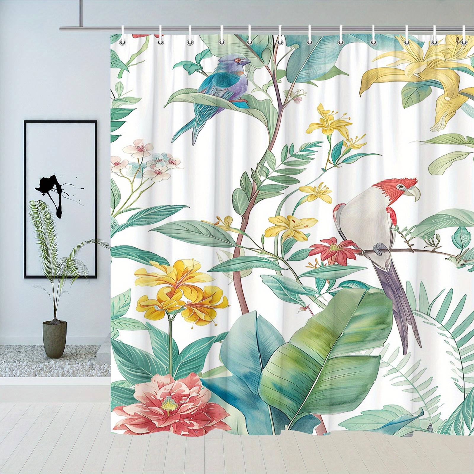 Tropical Garden Shower Curtain - Exotic Flowers And Birds For Bathroom Decor - Vibrant And Nature-Inspired Home Accessory W60H190(CM)-1 Pcs
Tropical Garden Shower Curtain - Exotic Flowers And Birds For Bathroom Decor - Vibrant And Nature-Inspired Home Accessory W60H190(CM)-1 Pcs