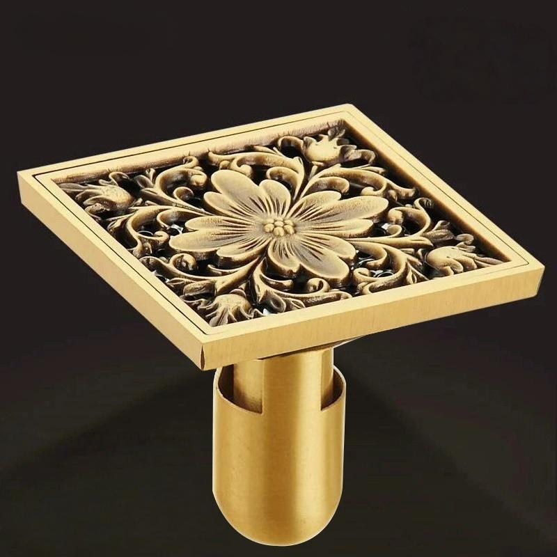 10X10 CM Floor Drains Antique Bronze Brass Shower Floor Drain Bathroom Deodorant Square Floor Drain Strainer Cover Grate Waste
10X10 CM Floor Drains Antique Bronze Brass Shower Floor Drain Bathroom Deodorant Square Floor Drain Strainer Cover Grate Waste